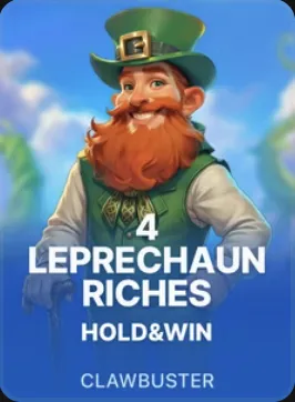 4 Leprechaun Riches Hold and Win, a hold-and-win slot in the Ezz catalogue