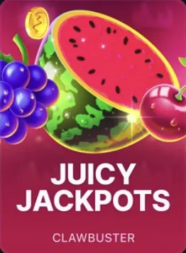 Juicy Jackpots, a fruit slot with an added jackpot prize in the Ezz catalogue